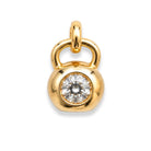 Apollo Pendant in solid 14K gold with an ideal-cut lab-grown diamond