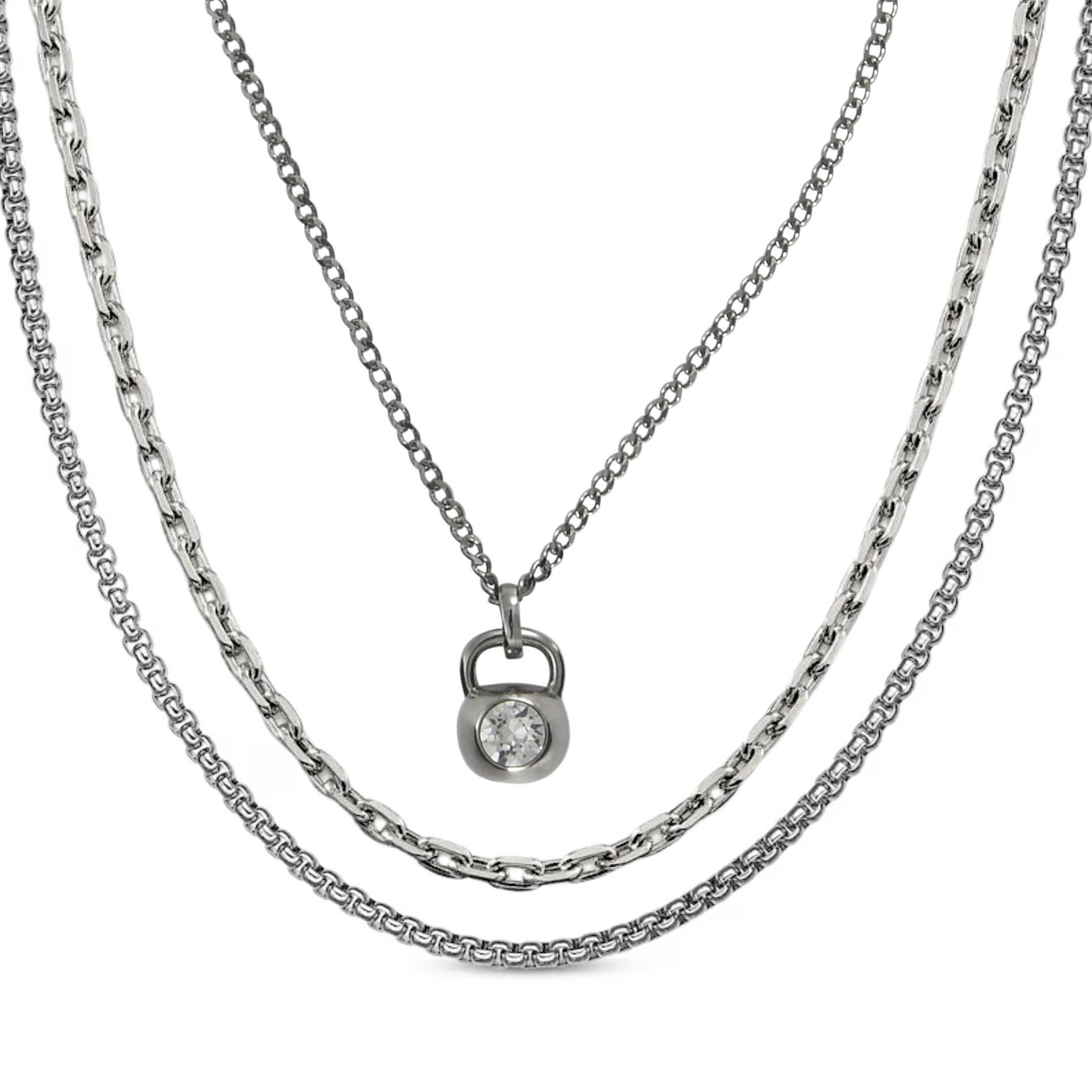 Trinity Set - Silver – Sleek Fit Jewelry