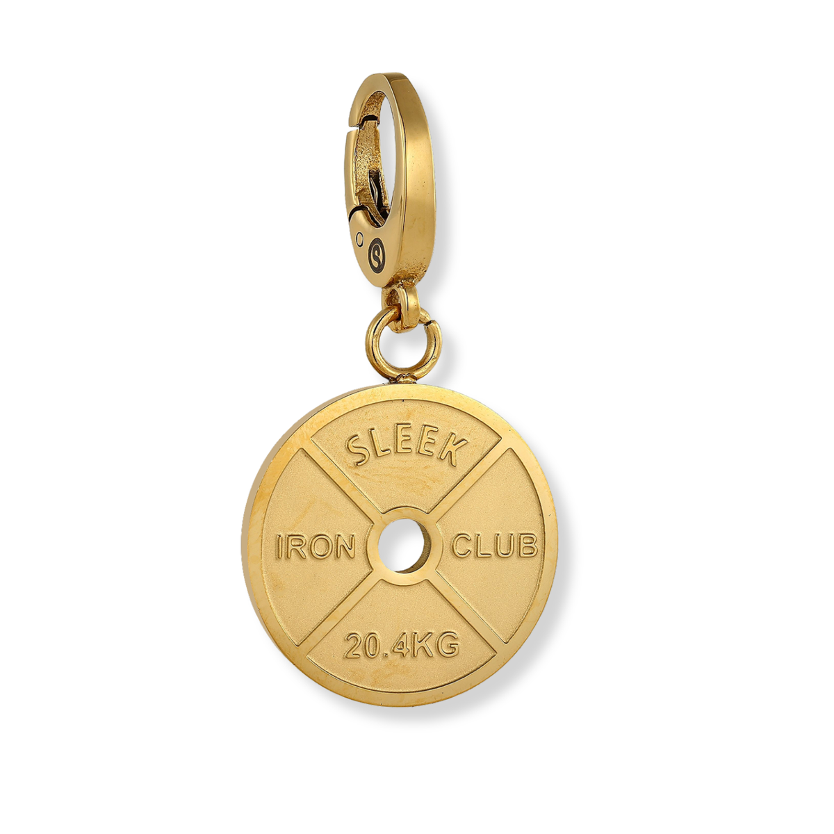 WEIGHT PLATE PENDANT - GOLD – Sleek Fit Jewelry
