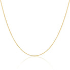 14K solid gold cable chain