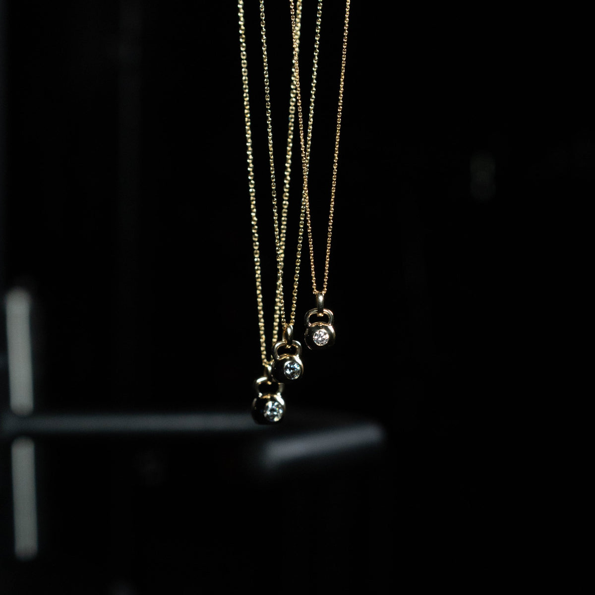 14K gold cable chains with Apollo Pendants