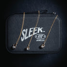 14K gold cable chains on the Sleek Fit Jewelry travel box