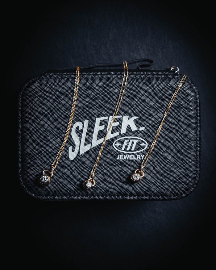 The Signature kettlebell pendant in solid 14k gold